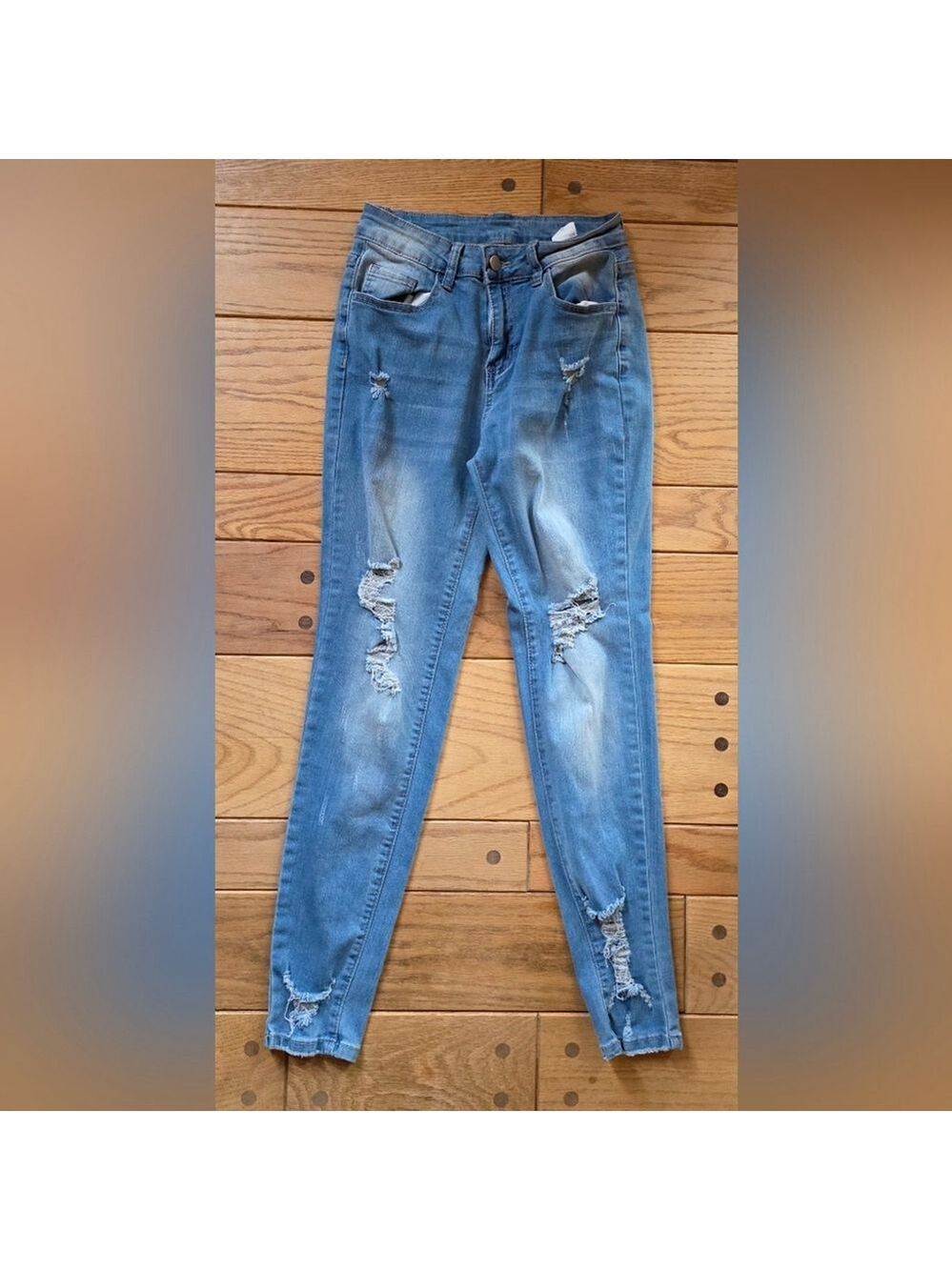 Distressed Blue Women's Jeans